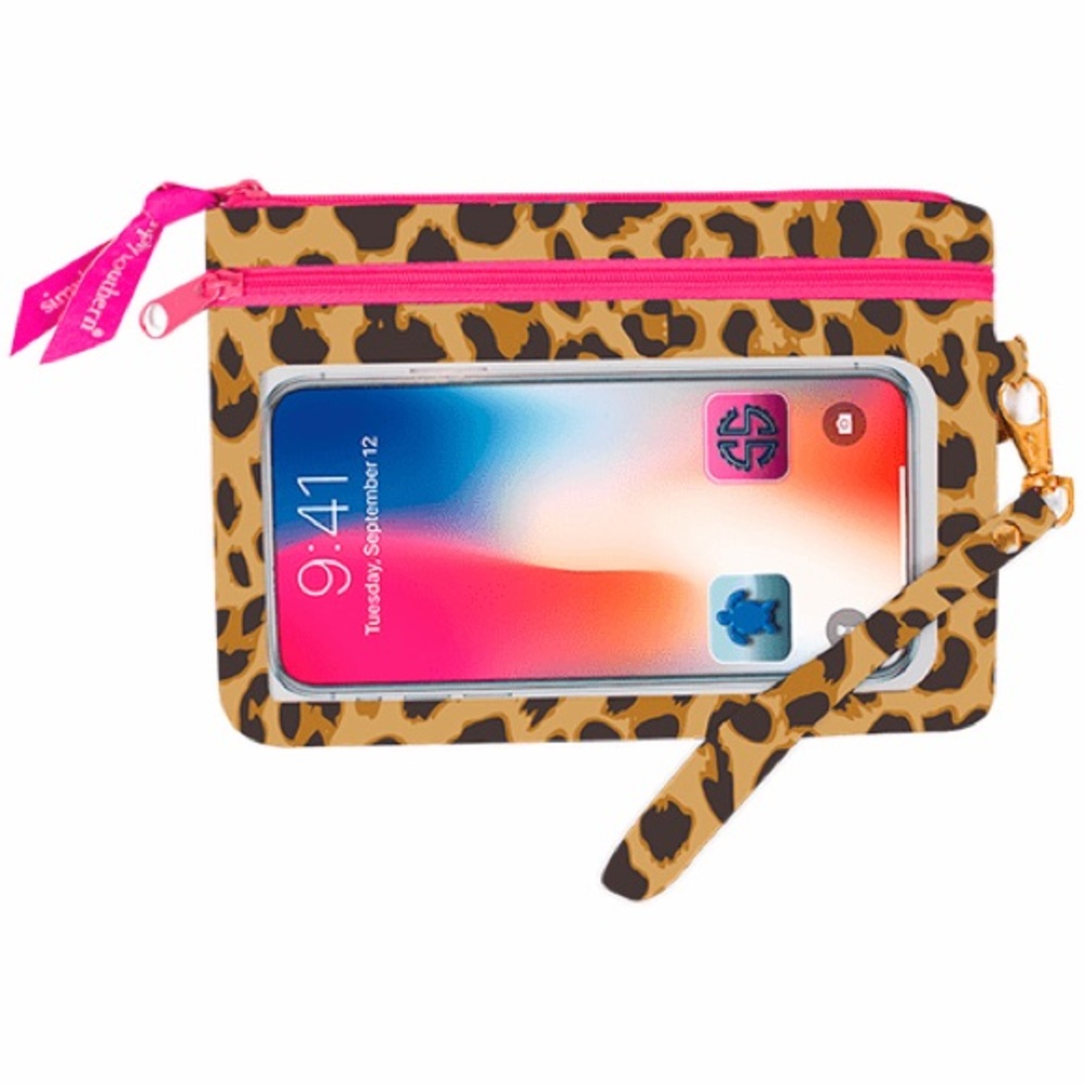 Simply Southern Phone Wristlet Cheetah